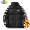 Jaqueta Masculina Casual Moda Multi-Color Opcional Gola Alta Inverno Algodão Outono Estilo Americano Mais Vendido Grossa Quente Casaco de Algodão