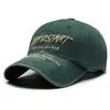 Gorra de Béisbol Vintage de Algodón Lavado Bordada con Letras, de Copa Suave y Diseño Sencillo, Transfronteriza, para Mujeres, Gorra de Sol para Exteriores para Hombres