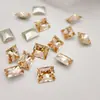 Joyería para uñas de circonita súper brillante base puntiaguda corte flor de hielo ángulo recto cristal azúcar taladro para uñas taladro con forma de cristal blanco venta al por mayor