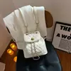 Bolso de hombro con cadena de patrón de diamantes para mujer, nuevo bolso elegante de primavera 2026 para mujer, bolso de mano pequeño moderno de alto valor