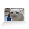 Transfronterizo Gracioso Gracioso Decorativo Pegatina de Tarjeta de Crédito Núcleo Pequeño Coche Piel Anti-protección Tarjeta de Débito Gato Lindo