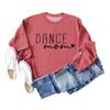 Amazon estación independiente transfronteriza otoño e invierno nuevo suéter casual con letras de mamá bailarina para mujer en stock al por mayor