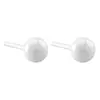 Aretes de Bio-Cerámica de Colores Estilo Coreano en Formas de Bola y Estrella, Simples y Dulces, No Necesitan Quitarse al Dormir, Pasadores de Oreja Completamente de Cerámica