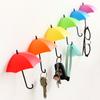 Creative Umbrella Hook Estudante sem pregos bonito pequeno adesivo gancho porta traseira adesivo gancho de armazenamento de parede gancho 3 Pack