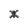 Joyería para decoración de uñas con diamantes 2024, nuevo estilo retro oscuro de Halloween, personalidad de araña, accesorios de aleación de calavera para uñas
