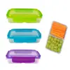 Caja para conservar alimentos de grado alimenticio Le hebilla caja de almacenamiento de alimentos refrigerador plástico transparente sellada caja al por mayor caja de almuerzo de plástico