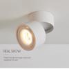 Foco LED Plegable Sala de Estar Hogar Antideslumbrante Lámpara Principal Tricolor Ángulo Ajustable Downlight de Montaje Superior Sin Apertura