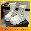 Botas de Nieve Casuales de Suela Gruesa de Doble Uso para Mujer, Nueva Moda Otoño/Invierno 2026 Botas Versátiles de Media Caña Cómodas con Forro de Felpa para Mujer