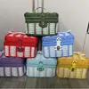 Caja de Regalo de Mimbre Sintético Cesta Tejida Boda Portátil Regalo Cesta Tejida a Mano Fuente de Almacenamiento Fábrica Diseño Lindo de Dibujos Animados