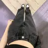 Jeans Rectos de Cintura Alta Simples para Mujer, Nuevo Estilo Primavera y Otoño, Sueltos y con Caída, Jeans de Pierna Ancha de Moda hasta el Suelo