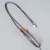 Fornecimento de fábrica corda de pingente trançada corda de colar ajustável trançada diy corda de pingente de calcedônia vermelha do sul atacado
