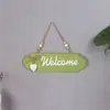 Bienvenida Placa Decorativa para Puerta Estilo Pastoral Creativa de Madera Bienvenida de Negocios a Tienda de Marca Decoración de Pared