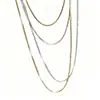 Collar Largo Dorado Hueso de Serpiente en Capas para Mujer Cadena de Suéter de Alta Gama 2024 Nuevo Lujo Ligero Nicho Accesorios de Cadena para Clavícula