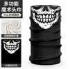 Pañuelo Mágico Versátil Rpet 3D Sin Costuras Protector de Cuello Máscara de Ciclismo Estampado de Calavera Protector Solar para el Cuello