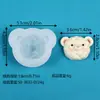 Molde de Silicona de Pan de Piña Osito Pellizcable Juego de Comida Realista Decoración de Onigiri Yeso de Aromaterapia Vela Mousse Gelatina Cera