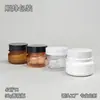 Botella de Crema Personalizada de 50g Marrón Transparente Empaque de Cosméticos para Mascarillas Boca de 47 Dientes Botella de Plástico PET Boca Ancha Fábrica de Origen