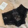 Bragas Sedosas de Encaje Hueco Deseo Puro para Mujer, Alto Atractivo Estético, Lazo, Cintura Baja, Braguitas Levanta Glúteos