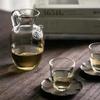 Canto Olla Vidrio Tetera Verde Resistente al Calor Engrosada Estilo Japonés Olla para Té Perfumado con Filtro Copa de Equidad Grande