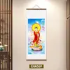 Pintura colgante de Son Guanyin Vista de Gran Misericordia del Mar de China Meridional Retrato de Guanyin en rollo Pintura Buscando Hijo para Ayudar Bebé Embarazado Pintura Decorativa