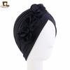 Bohemian Flower Headscarf Chapéu Quimioterapia Chapéu Elegante All-match Traje Soft Cloth Hat JDT-12B