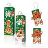 PJ015 festa de Natal boneco de neve meias idosas veados embalagem de presente decoração da caixa cartão cartão de corda de ouro