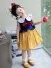 Estilo Coreano Muñeca de Celebridad de Internet para Niñas Cuello de Muñeca Vestido Blancanieves Verano 2026 Nuevo Modelo Atuendo de Presentación para el Día del Niño Ropa Infantil de Moda