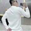 Sudadera de cuello redondo de moda versátil para hombre de otoño e invierno con estampado único creativo divertido de copa de vino y texto, top de manga larga
