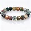 Pulsera Curativa Artesanal de Ágata de 6 mm para Mujer, Pulsera Sencilla de Cuentas de Cristal, Venta al por Mayor
