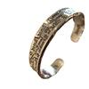 Plata tailandesa material de cobre vintage pareja graffiti pulsera de alta calidad diseño de nicho ins femenino lujo ligero exquisito estilo frío