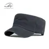 Gorra de Béisbol de Algodón Puro Transpirable Lavable Delgada para Hombre, Sombrero Plano Simple Retro Británico para Hombre