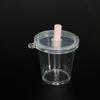Mini Bolso Taza de Té de Leche DIY Taza de Helado Taza Redonda para Bebidas Plástico con Adornos de Juguete de Comida en Miniatura