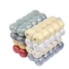 Producción de línea de paquete zongzi hilo de algodón de dos colores de 1.5 mm y 6 hebras cuerda para salchicha color tocino bola de hilo cuerda para zongzi