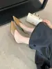 Tacones de Aguja Slip-On de Punta Fina, Estilo Nuevo de Invierno 2025, Color Sólido, Estilo Francés, Zapatos Slip-On Versátiles y Elegantes