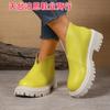 Sapatos de Moda Feminina Europeus e Americanos Primavera e Outono 2025 Atacado Comércio Exterior Transfronteiriço Tamanho Grande Mocassins Slip-On Sapatos Femininos Tamanho Grande