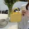 Bolso de Mujer Estilo Galleta 2026 Nuevo de Moda Texturizado Bolso de Mano Pequeño Cuadrado Elegante Versátil con Correa para el Hombro y Cruzado