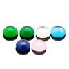 3mm-12mm Fondo Plano Redondo Vidrio Liso Piedra Preciosa Piedra Suelta Venta al por Mayor Color Blanco Vidrio Coloreado Piedra Suelta Accesorios para Joyería