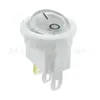 Interruptor basculante certificado CQC de 3 pines y 2 velocidades, con forma de barco Kcd11, superior redondo, inferior negro, impresión de letras Io