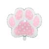 Transfronterizo Nuevo Dibujo Animado Perro Mascota Globo de Película de Aluminio Huella de Pata de Perro Hueso Bebé Decoración de Globo para Fiesta de Cumpleaños