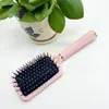 Pente de almofada de ar rosa para massagem, para cabelo liso, cabelo cacheado, modelagem de cabelo, pente volumizador para mulheres