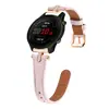 Adequado para pulseira de smartwatch de couro universal de 20mm com diamantes em T para Garmin vivoactive 5/6 novo