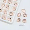 Cristal Dongzhou 6*8 Gota d'Água Transparente Pedras de Strass para Nail Art Super Brilhantes Gelo Transparente Sem Revestimento Inferior Pedras de Strass para Decoração DIY de Nail Art