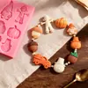 Presente de Natal pulseira artesanal ornamento pingente molde de silicone bolo de fondant chocolate molde de decoração de casa