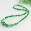 Colar Verde Seco Rocha de Quartzo Corrente de Contas de Jade Corrente Mãe Fundo Branco Dragão de Ferro Verde Colar Verde Seco Bruto Dropshipping