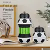 Botella de agua para deportes al aire libre, taza plegable esférica de silicona, fútbol portátil, anticaída, antifugas, plegable