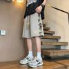 2024 Pantalones Cortos Americanos Funcionales de Trabajo para Hombre Verano Delgados Ocio Cinco Puntos Marca de Moda Transpirables Control de Precio 39 yuanes