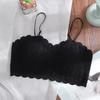 Nuevo estilo, cinturón para el pecho, almohadilla para el pecho, encaje sin costuras, push-up, sexy, seda de hielo, ropa interior para niña, sin aros de acero, belleza, espalda, camisola, chaleco