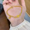 Tienda de Oro Mismo Estilo Arena Dorada Nuevo Estilo Chino Moda Nacional El Principito Rosa Mariposa Pulsera Lujo Ligero Nicho Pulsera para Mujeres