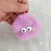Lindo Llavero de Imitación de Piel de Conejo Rex Feo Bolita de Carbón Muñeco de Peluche de Dibujos Animados Ropa Colgante para Bolso Accesorios Regalo