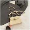 Bolsa Kelly Feminina Tendência e Estilosa 2025 Nova Moda Casual Padrão Crocodilo Bolsa de Ombro Bolsa Transversal Cor Sólida Tendência