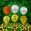 Balão de Látex com Estampa de Animal Tema Selva Novo Cruzamento Balão com Estampa de Gipsofila Conjunto de Balões para Festa de Revelação de Gênero